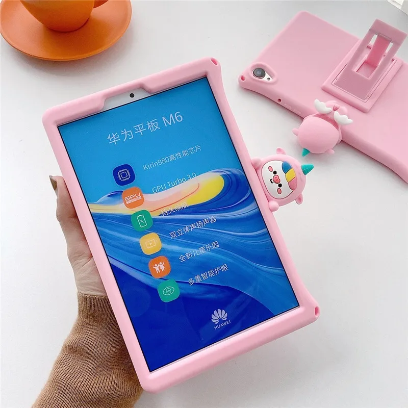 Coque de protection pour tablette Huawei Mediapad T5 M5 Lite 10 T10S 10.1  T10, étui de dessin animé pour Honor V6 MatePad 10.4 M6 10.8 8.0