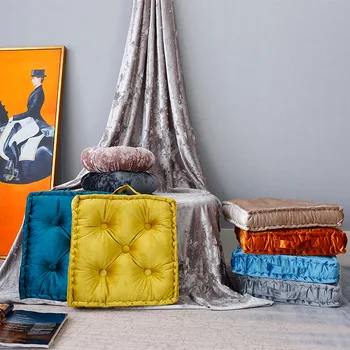 

Plush personality pillow square cushion cushion art comfortable office pillow manual mat 40*40/60*60cm home textile with core