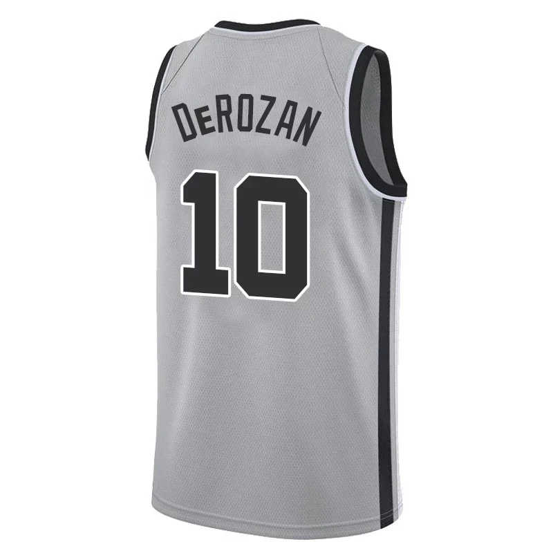 10 Demar DeRozan 20 Manu Ginobili Джерси 21 Tim Duncan 5 Dejounte Murray баскетбольные майки - Цвет: 2018 new