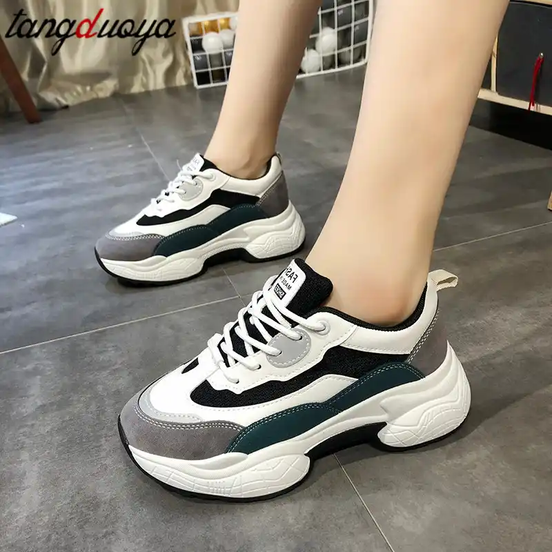 thick soled walking shoes