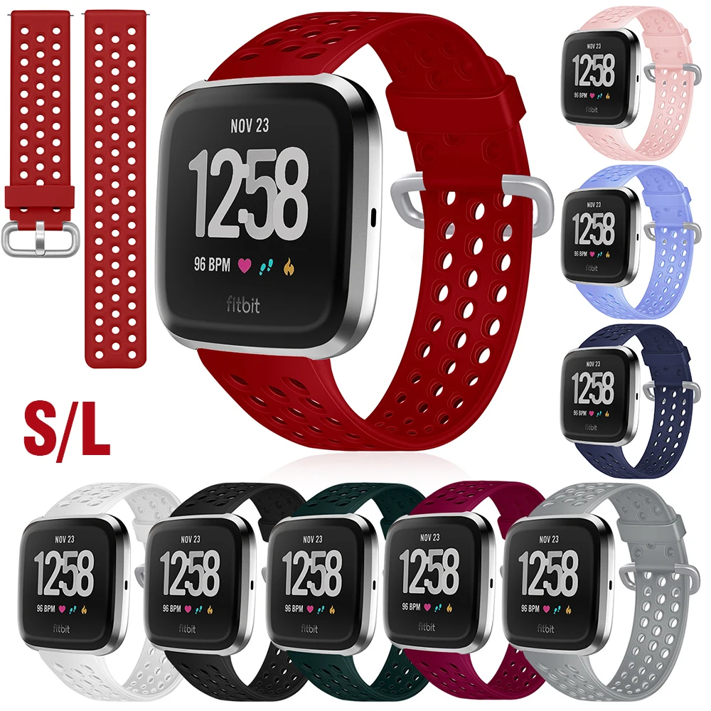 Sport Silicone Watch Strap Replacement Multihole Band Smart Watchband