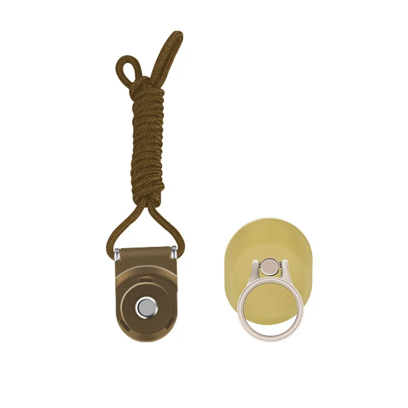 gold Универсальный строп ремни для телефонов для iPhone Xiaomi huawei Keycord Lanyards палец кольцо держатель Подставка для мобильных телефонов Аксессуары - Цвет: gold