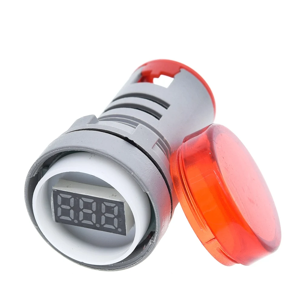 1/3 Stück 22MM AD16 Typ AC20-500V Mini-Spannungserkennungsmodul LED Digitalanzeige Indikatorleuchte/Pilotlampe Rot Grün Gelb – Detail 4