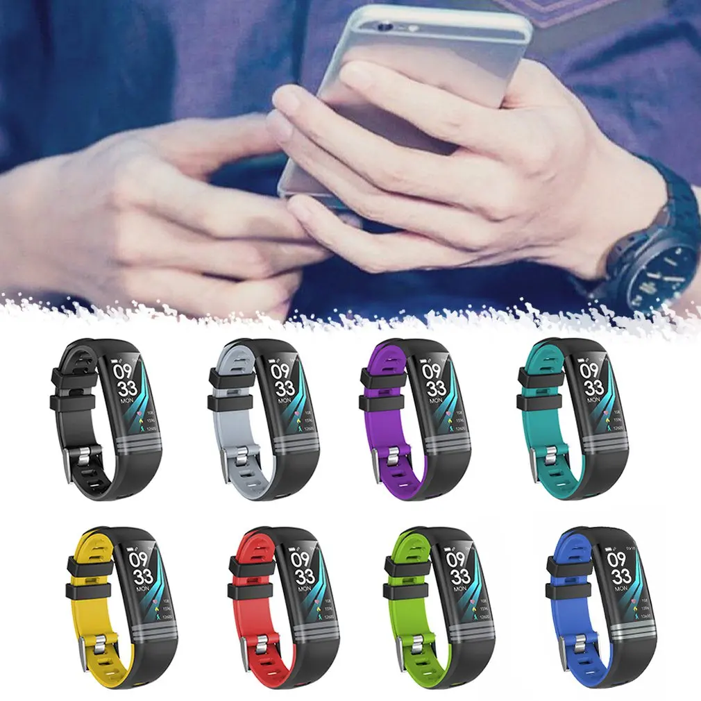 G26S цветной экран Смарт-Браслет фитнес-часы водонепроницаемый SmartBand кровяное давление фитнес-трекер Браслет для Ios и Android