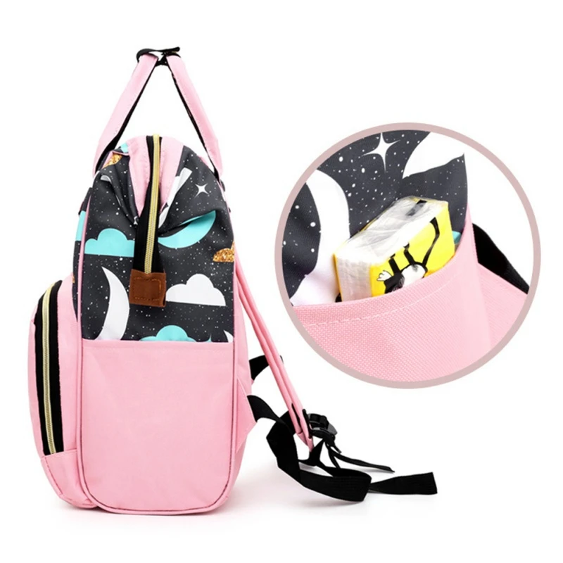 Модная сумка для подгузников для мам, Большой Вместительный водонепроницаемый рюкзак, многофункциональный рюкзак, сумка для ухода за ребенком