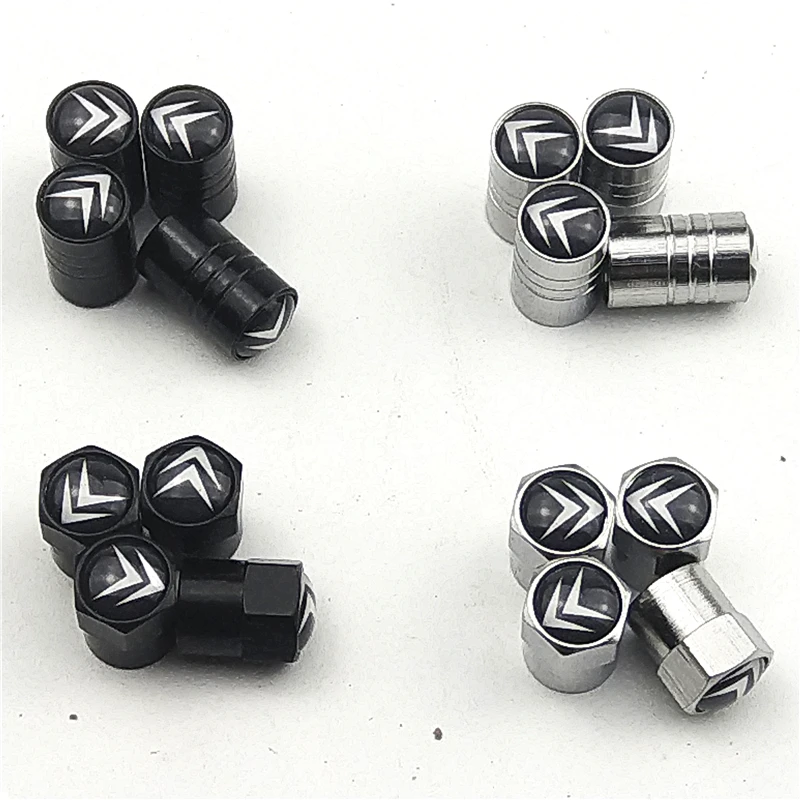 

car sticker 2019 Cap AIR VALVE CAP FOR Citroen C1 C2 C3 C4 C5 C6 C8 C4L DS3 DS5 Motorcycle Car Styling Accessories