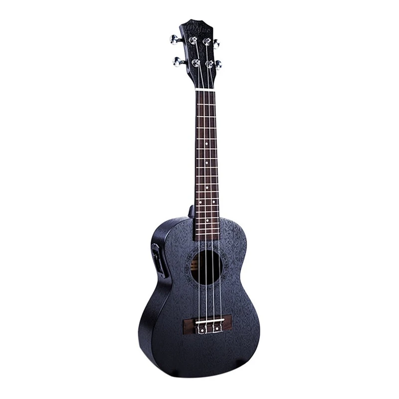 

23 Inch Black Electric Concert Ukulele 4 Strings Mahogany Panel Ukulele Hawaii Guitar Musical Instruments