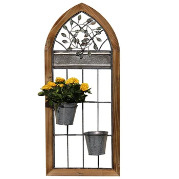 

European-style retro flower stand flower bucket stand partition stand flower shop shop wall display stand wall porch decoration