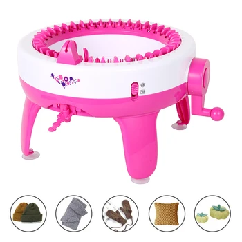 

NEW Plastic Needle Sewing Tools DIY Hand Knitting Machine Weaving Loom for Scarf Hat Kids Children Pretend Play Toys