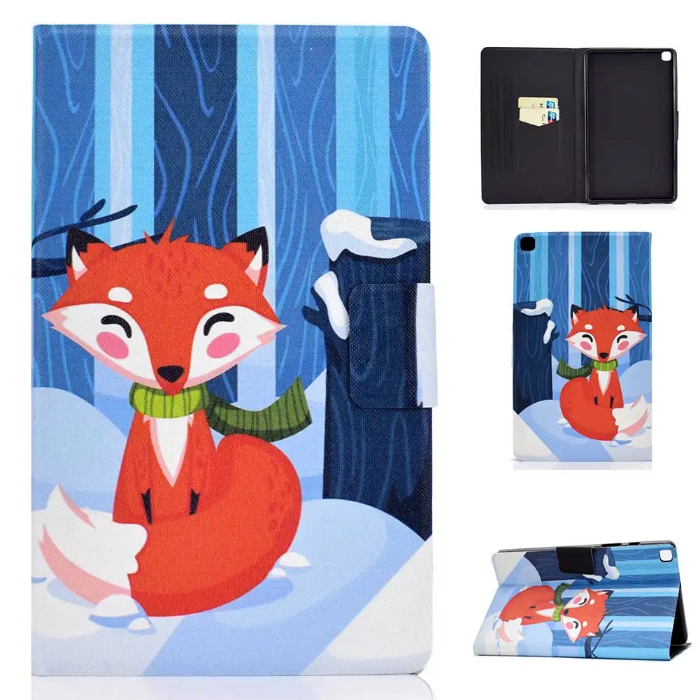 red fox Чехол с принтом для samsung Galaxy Tab A 8," дюймов S-Pen SM-T290 SM-T295 чехол из искусственной кожи флип-чехол с подставкой противоударный защитный - Цвет: red fox