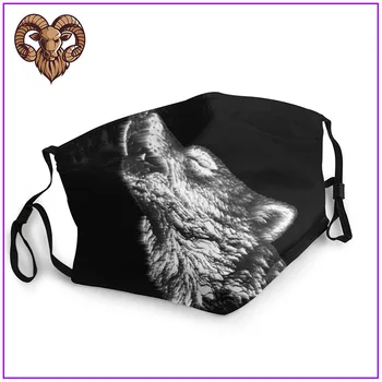 

Keep Breathing Wolf Men Women Fashion facemasks for virus protection cool cotton facemasks pm2.5 mask filter reusable washable