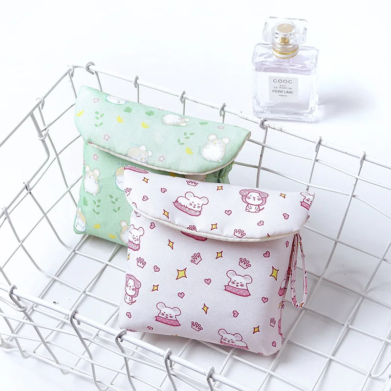 1 шт. Портативный салфетка санитарная сумка для хранения косметических тампон