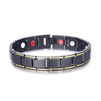 

European And American Men'S Magnetic Bracelet Magnetic Hematite Titanium Steel Bracelet Detachable Do Dropping 2020 New