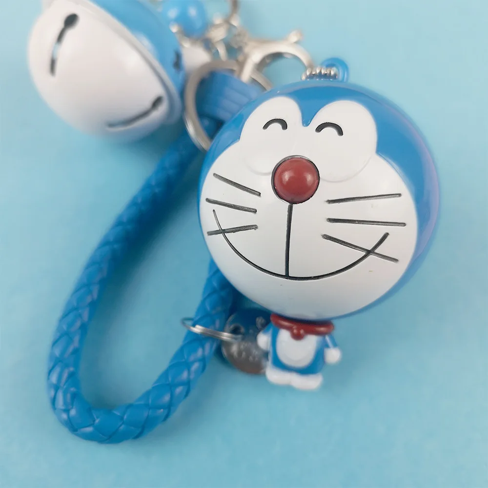 Большая голова jingle blue fat KT cat Выдвижная маленькая рулетка многофункциональная цепочка для ключей Автомобильная сумка Подарочная подвеска