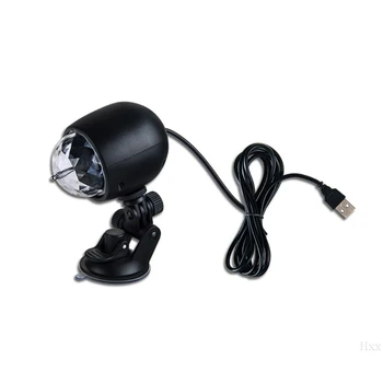 

1Pc Auto Car Disco DJ Stage Lighting LED RGB Crystal Ball Lamp Bulb Light Ball Laser Projector Lamp Party