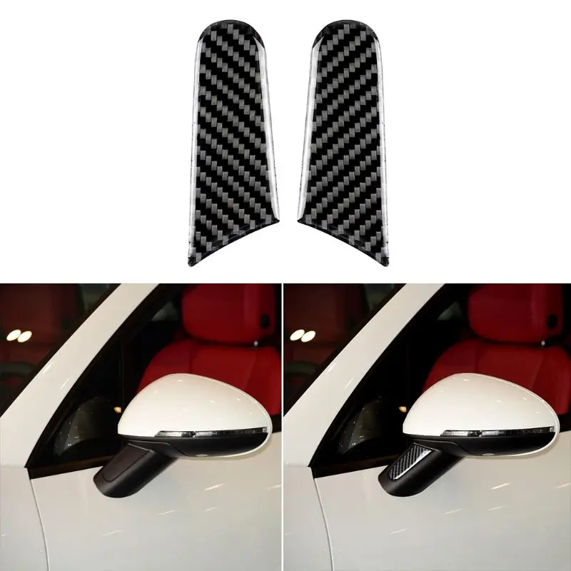 2 шт для Porsche Macan аксессуары зеркало заднего вида украшения ремонт углеродного волокна 3D наклейки для автомобиля
