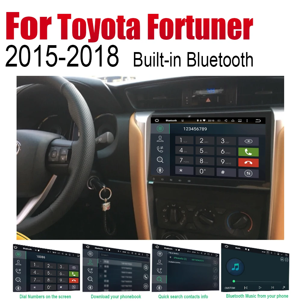 ZaiXi Android 2 Din автомобильное радио, dvd для Toyota Fortuner SW4~ автомобильный мультимедийный плеер gps навигационная система Радио стерео