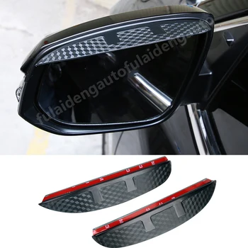 

2pcs For Chevrolet Equinox 2017-2019 Carbon fiber ABS Rearview Mirror Rain Eyebrow Trim car styling