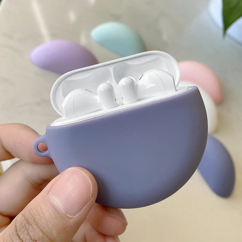 Силиконовый чехол для беспроводных наушников с Bluetooth Huawei Freebuds 3 2019 мягкий