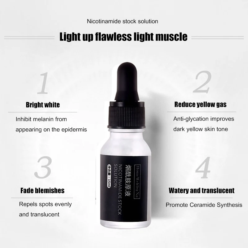Niacinamide оригинальная жидкость осветляет кожу увлажняющий уход за кожей с сывороткой продукт
