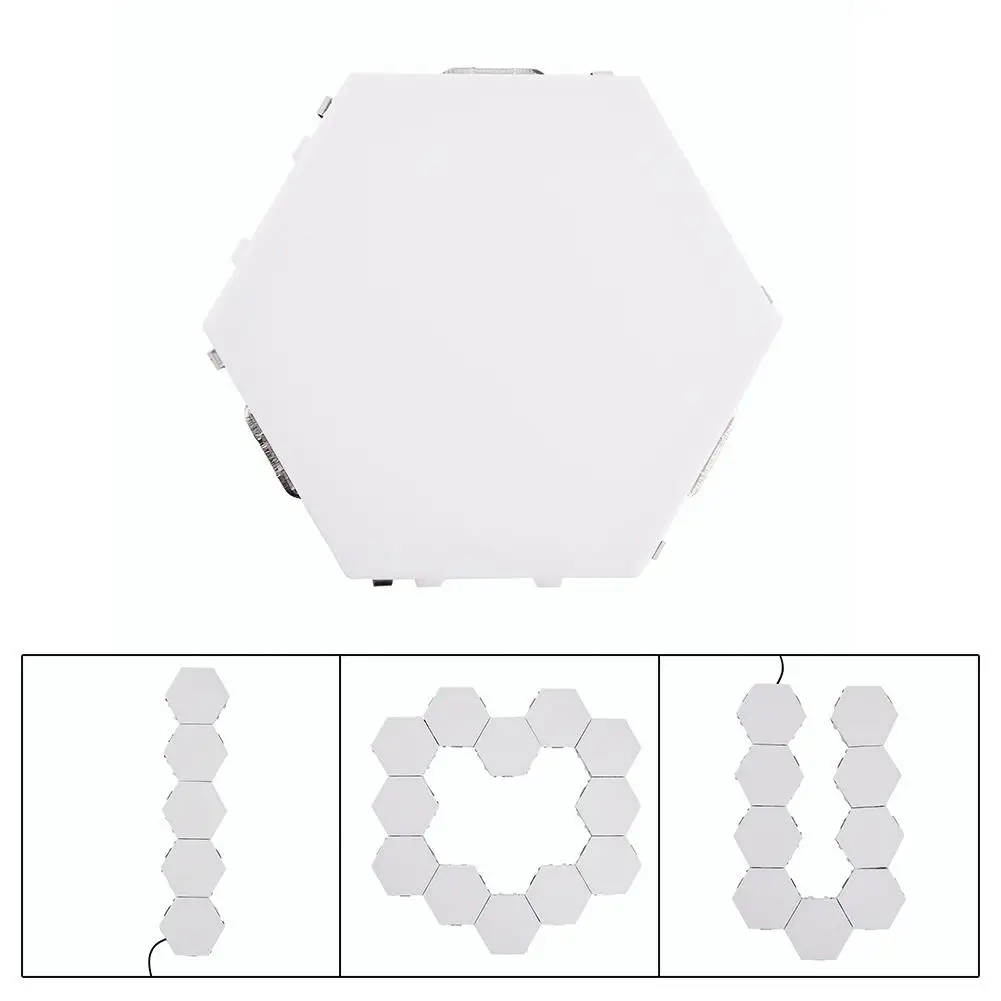 Квантовая светодиодная сенсорная настенная лампа шестигранный Магнитный