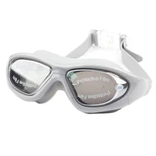 Очки для плавания по рецепту для мужчин и женщин, очки с гальваническим покрытием, большая коробка, противотуманные водонепроницаемые очки для плавания, оборудование для плавания