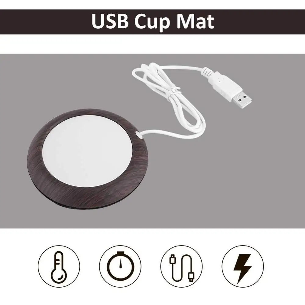 Водонепроницаемый Usb нагревательный Коврик для чашки креативные кофейные грелки чашка Термостатические подстаканники для дома и дома офисные принадлежности Коврик На стал