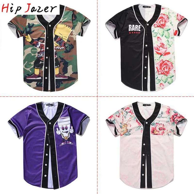 Hipjazer Street Jerseys 3d Print Japanese Anime Cartoon Men Women