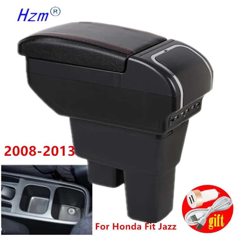 Armleuningen Auto Armsteun Middenconsole Opbergdoos Voor Honda Voor Jazz GE 2009 2010 2011 2012 2013 Auto Styling Accessoires (Color : B