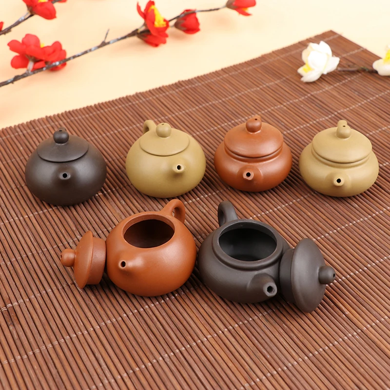 Purple Clay Finger Teapot Tea Pet Pocket Tea Set Ornaments Decoration 1Pc tea pet ornaments