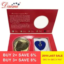 DAIMI deseo cajas collar de perlas Popular regalo jaula titular ostra Natural caja de joyería DIY regalo de Navidad(China)