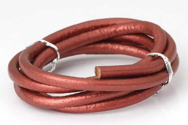 Olingart Dia 1.5/2/3/4/5/6mm Black/Natural/Brown/Glaze Leather Round Cord String Rope For Necklace Bracelet DIY Jewelry Making Olingart Dia 1.5/2/3/4/5/6mm Black/Natural/Brown/Glaze Leather Round Cord String Rope For Necklace Bracelet DIY Jewelry Making