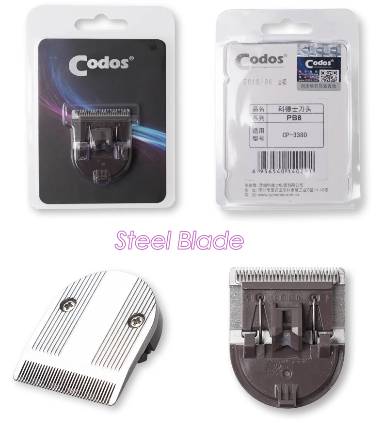 Original Codos Ceramic Steel Blade Apply to CP6800 CP8000 CP9600 CP9500/5000/5200/3380 KP3000 Pet Hair Trimmer Cutter Head Knife hair trimmer pet clipper pet hair trimmer