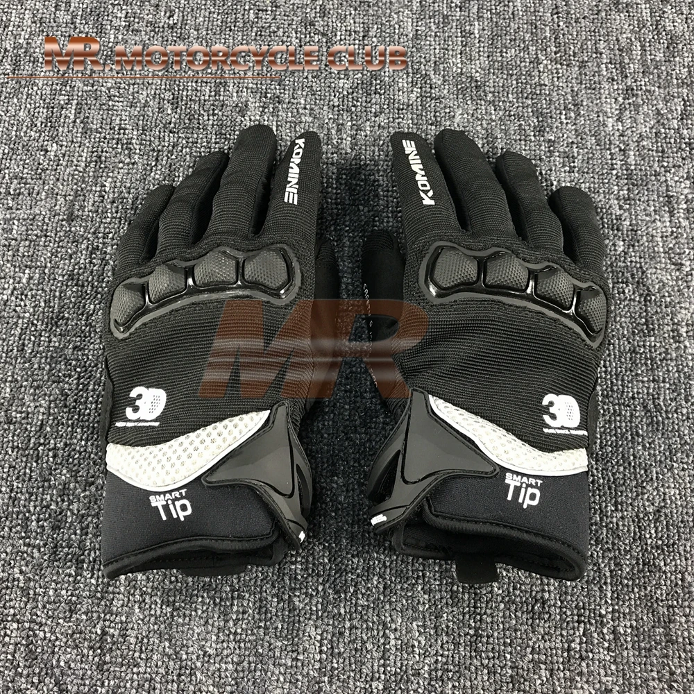 Nuevos guantes KOMINE GK-162 Knight con pantalla tartil para moto guantes противостоит roturas procción