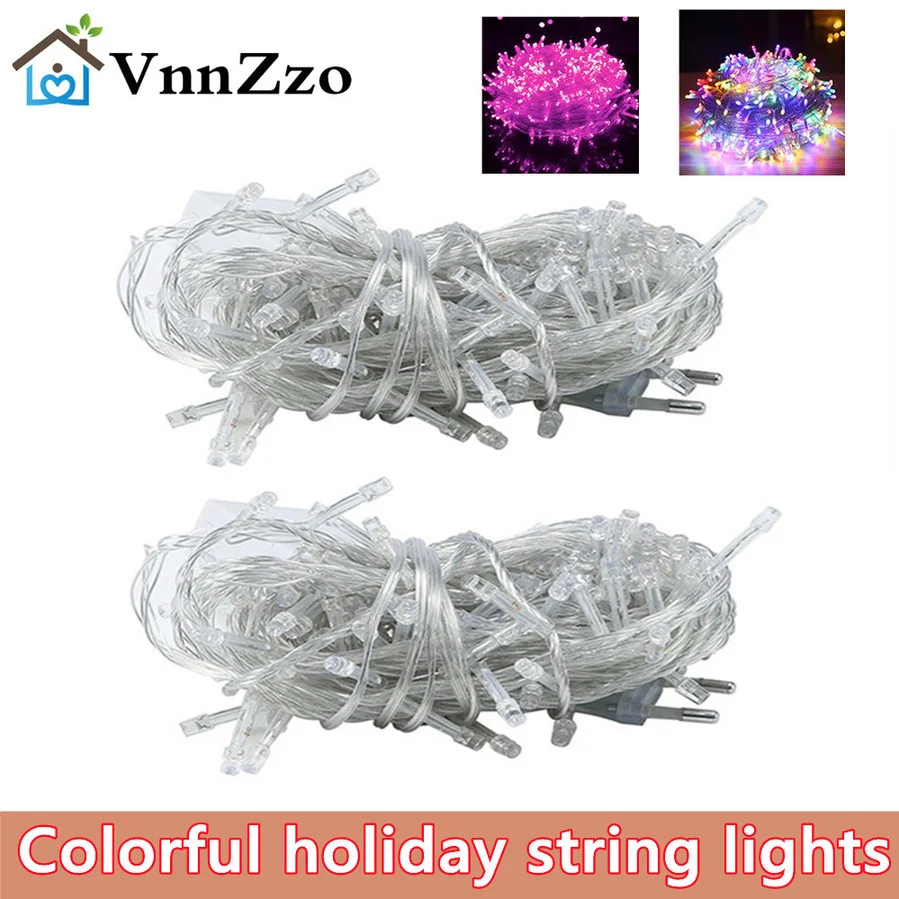 220 В Праздничная светильник вая гирлянда