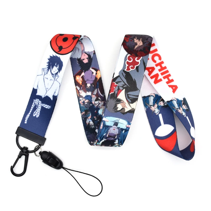 Uchiha Саске с шнурком для телефонов Мультяшные аниме ремешки чехол телефона