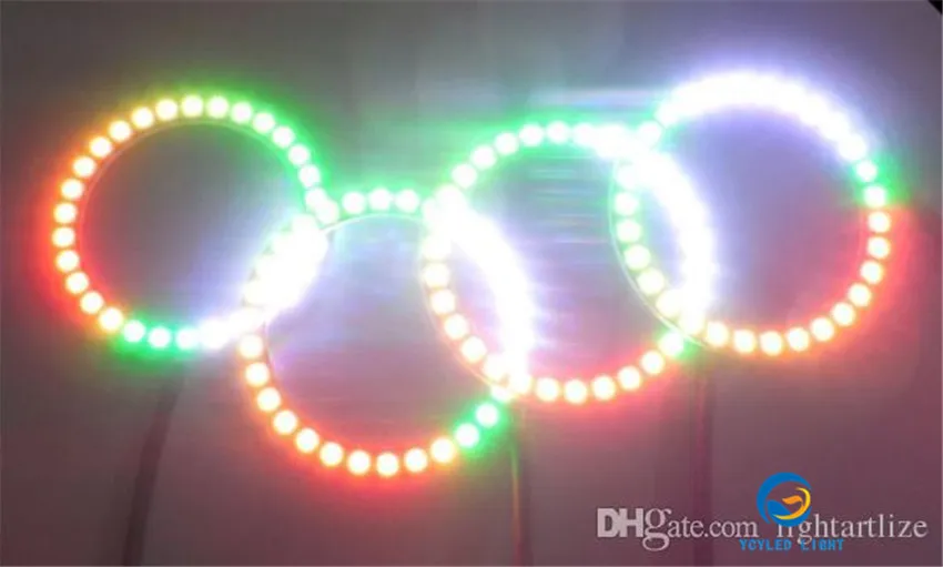 5 в 12 16 24 ws2812b rgb пиксель светодиодный кольцевой светильник sk6812 neopixel/adafruit/arduino ангельские глазки адресуемые halo Кольца для модернизации автомобиля