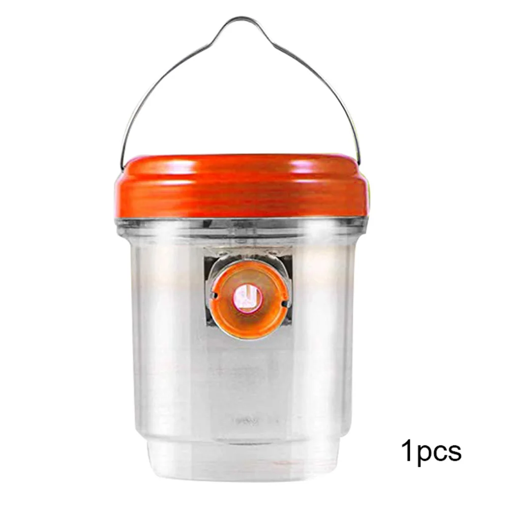 Orange 1pcs Горячая ловушка для ОС Ловец на солнечных батареях многоразовый Ультрафиолетовый светодиодный светильник для пчел мух жуков NDS - Цвет: Orange 1pcs