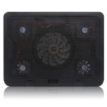 NCP88 охлаждающая подставка для ноутбука охлаждающая подставка охлаждающая коврик 5 тихих вентиляторов светодиодный синий низкий уровень шума DU55