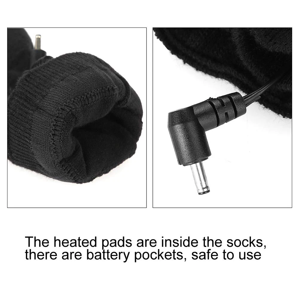 Thicken Warmer Socks Electric Heated Socks Rechargeable Battery Electric Heating Winter Unisex Foot Warmers Thermal Socks