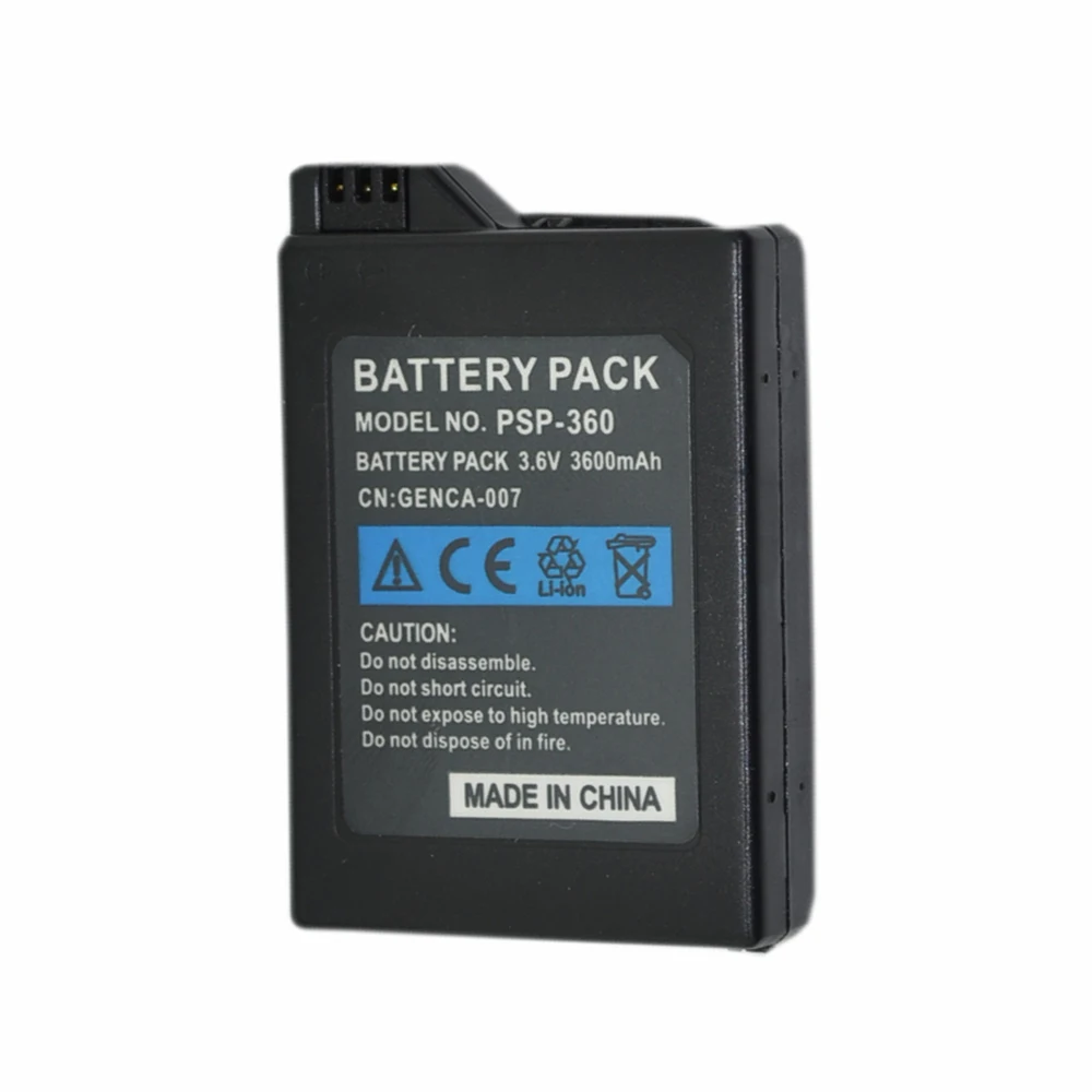 

100 pcs 3.6V 3600mAh Battery Pack for Sony PSP1000 for PlayStation Portable Li-Ion Rechargeable Batteries Replacement