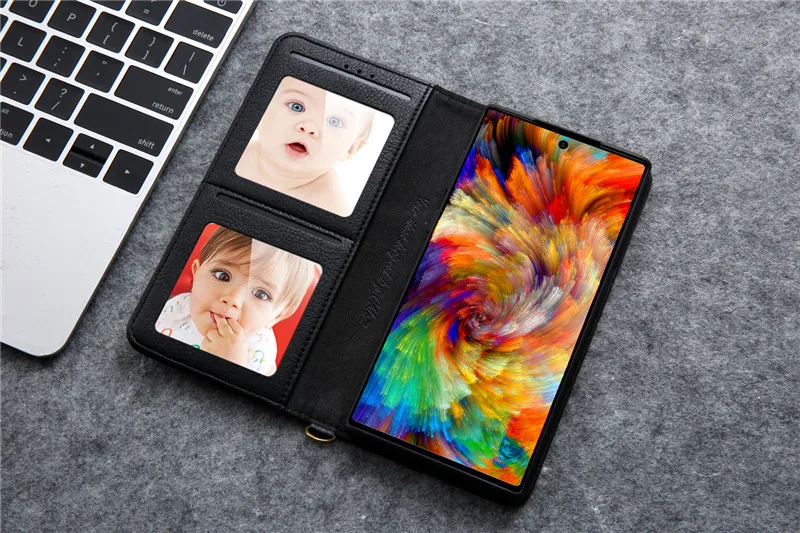 Роскошный кожаный чехол для samsung Galaxy Note 10+ S9 S8 Plus S7 Edge S10e S10 5G чехол силиконовый Магнитный флип чехол, кошелек