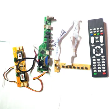 

For LM220WE1-TLM1 LM220WE3-TLA1 LVDS 4CCFL 30Pin TV53 drive card board LCD panel keyboard+Remote+Inverter HDMI VGA USB AV RF kit