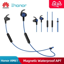 huawei Honor xSport AM61, беспроводные Bluetooth спортивные наушники, Magentic, водонепроницаемые, IPX5, стерео, бас, гарнитура с микрофоном