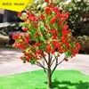 model tree highly 10cm/12cm/15cm/20cm Sand tray model material red model tree N scale train park railway layout landscape tree 1
