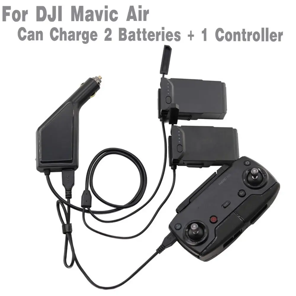 3 в 1 Автомобильное зарядное устройство для DJI Mavic Air пульт дистанционного