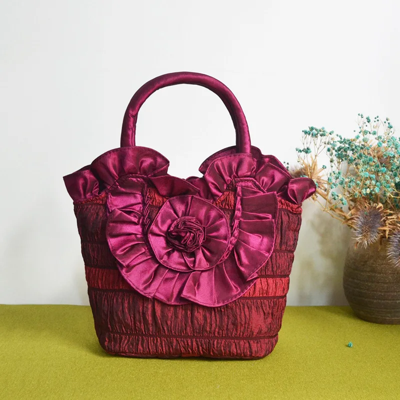 

Women's Handbags 2017 New Style Korean-style Washing Cloth Bag Pattern Elderly People Handbag Fabric Diaper Bag Storgage Bag