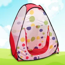 Детский бассейн с шариками океанов, крытый шатер, игровой домик, складной мультяшный домик для ползания