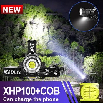 

XHP100 led headlight 18650 usb rechargeable Headlamp high power xhp90 head lamp light xml-l2 head flashlight Torch zoom lantern