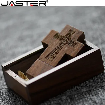 

JASTER Fashion hot selling Cross frame USB+ push-pull box USB flash drive USB 2.0 4GB 8GB 16GB 32GB 64GB 128GB USB memory disk